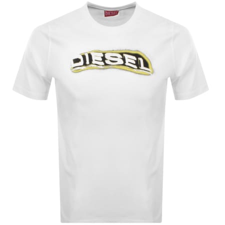 Diesel T Adjust R4 T Shirt White | Mainline Menswear